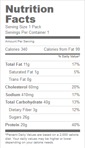 SF2Go™ Smoky Chipotle Chicken Meal + Juice